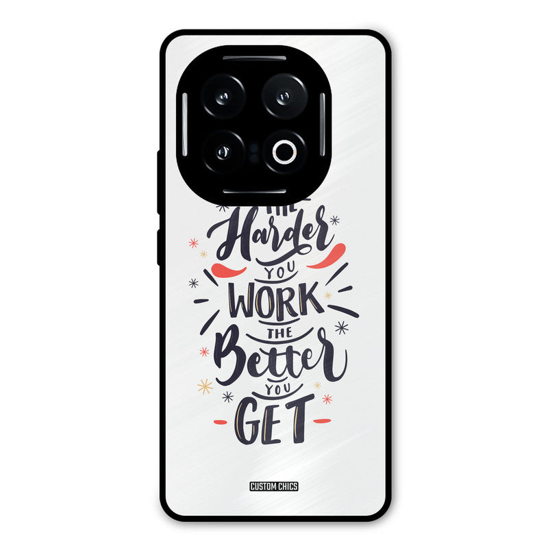 Harder Work iQOO 13 Mobile Back Cover - Typography PrintShield Case
