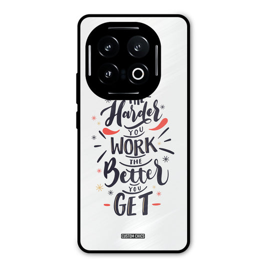 Harder Work iQOO 13 Mobile Back Cover - Typography PrintShield Case