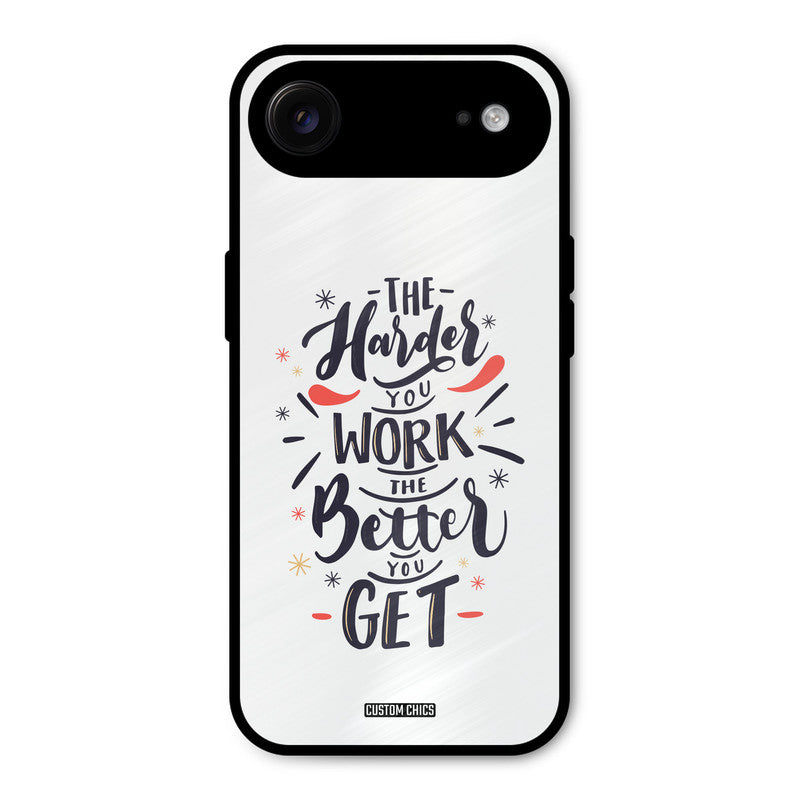 Harder Work iPhone Air Mobile Back Cover - Typography PrintShield Case