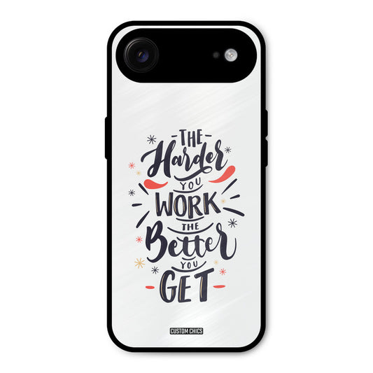 Harder Work iPhone Air Mobile Back Cover - Typography PrintShield Case