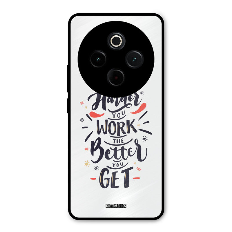 Harder Work iQoo Z10 Mobile Back Cover - Typography PrintShield Case