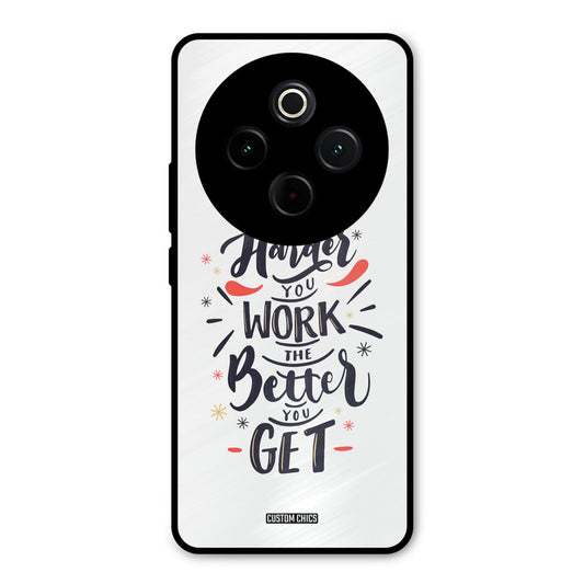 Harder Work iQoo Z10 Mobile Back Cover - Typography PrintShield Case