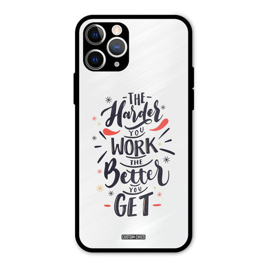 Harder Work iPhone 11 Pro Mobile Back Cover - Typography PrintShield Case