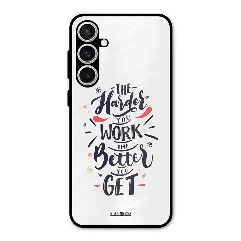 Harder Work Samsung Galaxy S23 Mobile Back Cover - Typography PrintShield Case
