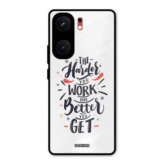 Harder Work iQOO Neo 9 Pro Mobile Back Cover - Typography PrintShield Case