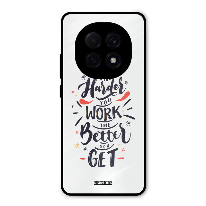 Harder Work Oppo F29 Pro Mobile Back Cover - Typography PrintShield Case