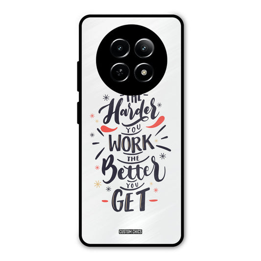 Harder Work Realme Narzo N65 Mobile Back Cover - Typography PrintShield Case