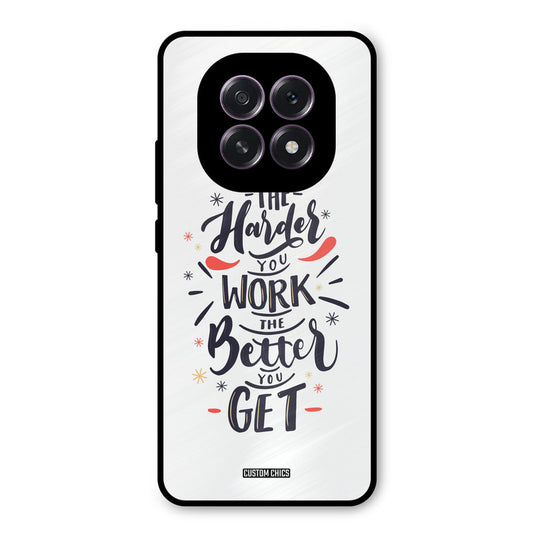 Harder Work Oppo F29 Mobile Back Cover - Typography PrintShield Case