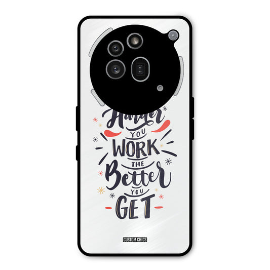 Harder Work Nothing Phone 3A Pro Mobile Back Cover - Typography PrintShield Case