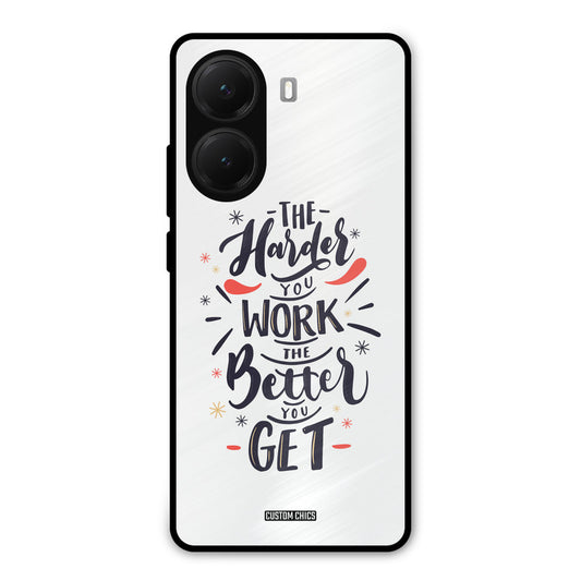 Harder Work Poco X7 Pro Mobile Back Cover - Typography PrintShield Case