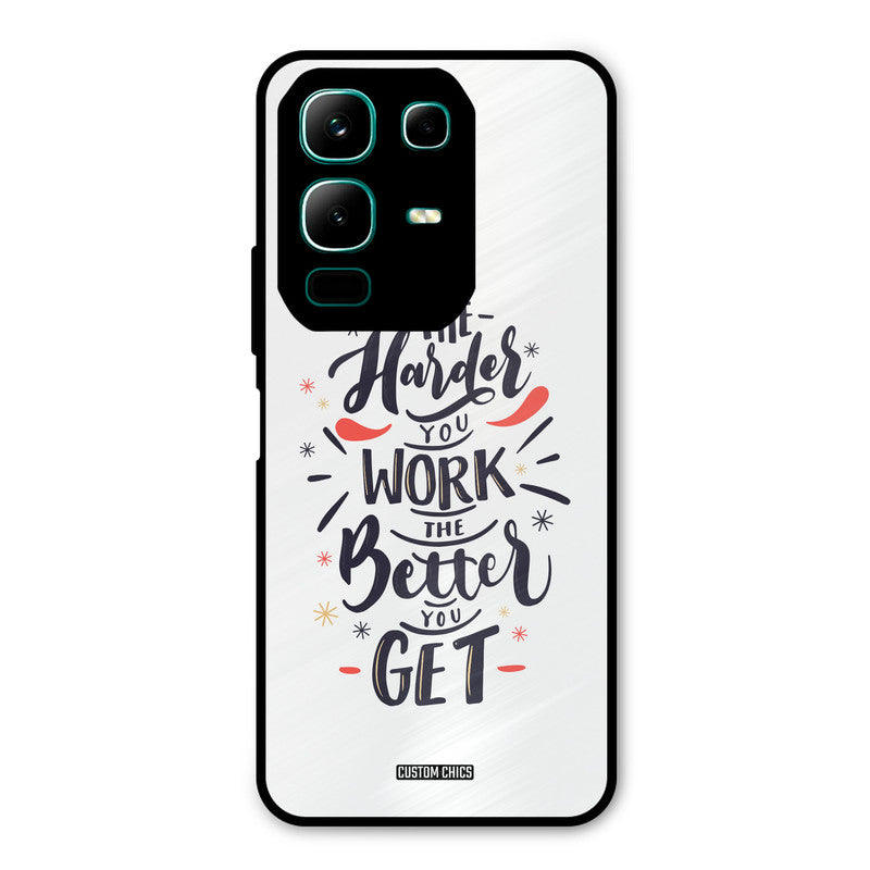 Harder Work Infinix Note 50x Mobile Back Cover - Typography PrintShield Case