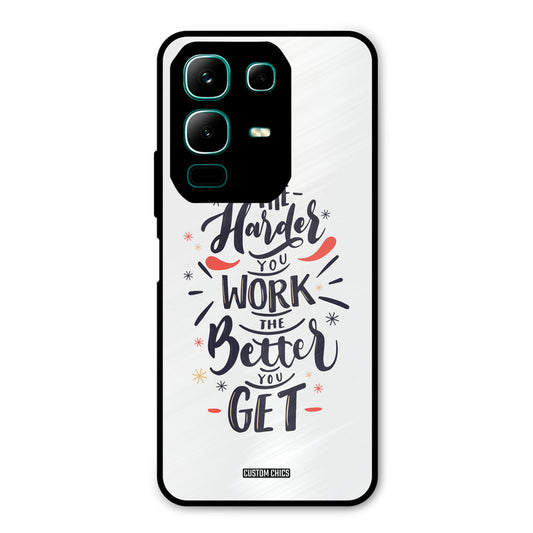 Harder Work Infinix Note 50x Mobile Back Cover - Typography PrintShield Case