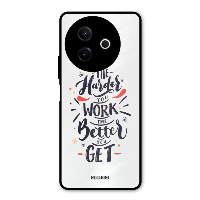 Harder Work Vivo Y39 Mobile Back Cover - Typography PrintShield Case