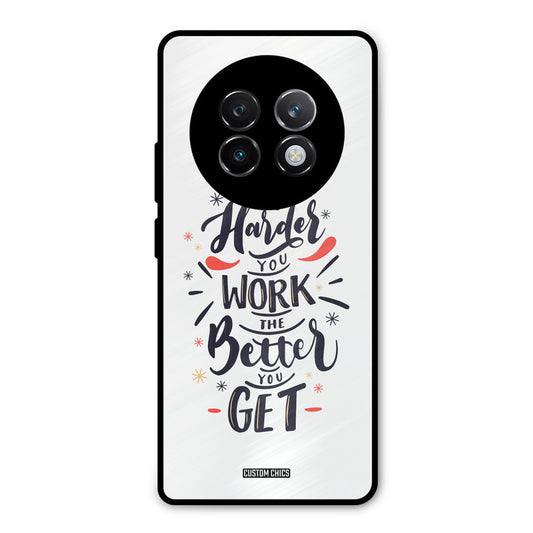 Harder Work Realme 13 Plus Mobile Back Cover - Typography PrintShield Case