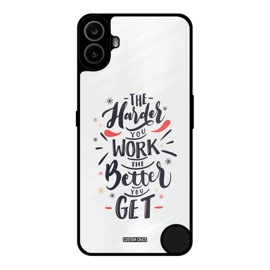 Harder Work Nothing CMF Phone 1 Mobile Back Cover - Typography PrintShield Case