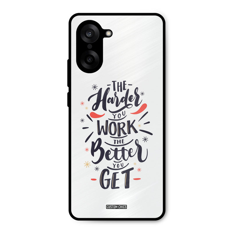 Harder Work Oneplus Nord CE5 Mobile Back Cover - Typography PrintShield Case