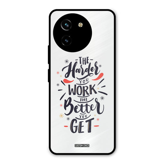 Harder Work Vivo Y200i Mobile Back Cover - Typography PrintShield Case