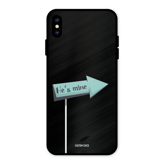 He Is Mine iPhone XS Max Mobile Back Cover - Cute PrintShield Case