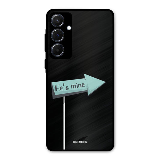 He Is Mine Samsung Galaxy A55 5G Mobile Back Cover - Cute PrintShield Case