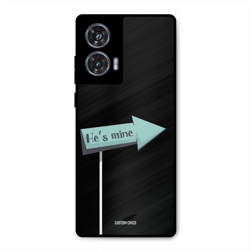 He Is Mine Moto G96 Mobile Back Cover - Cute PrintShield Case