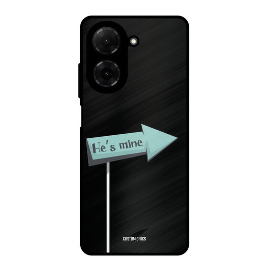 He Is Mine Poco C71 Mobile Back Cover - Cute PrintShield Case