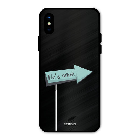 He Is Mine iPhone X Mobile Back Cover - Cute PrintShield Case