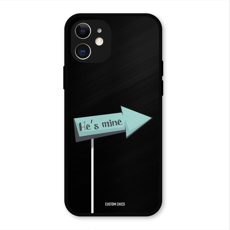 He Is Mine iPhone 12 Mobile Back Cover - Cute PrintShield Case