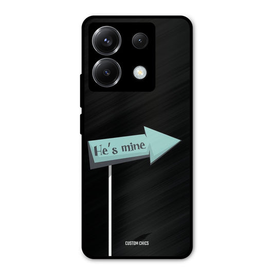 He Is Mine Poco X6 Mobile Back Cover - Cute PrintShield Case
