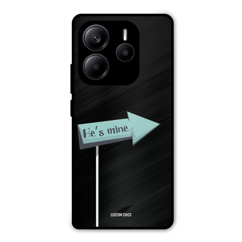 He Is Mine Redmi Note 14 Mobile Back Cover - Cute PrintShield Case