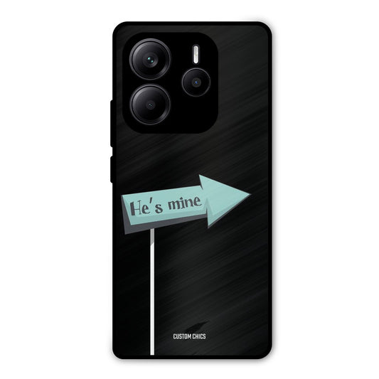 He Is Mine Redmi Note 14 Mobile Back Cover - Cute PrintShield Case