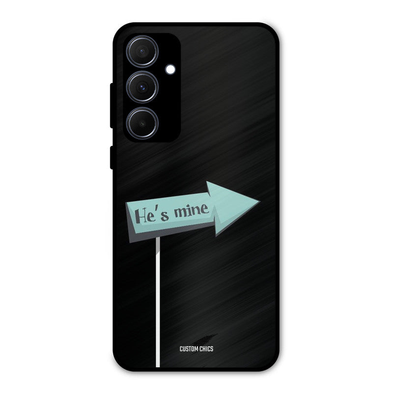 He Is Mine Samsung Galaxy A35 5G Mobile Back Cover - Cute PrintShield Case