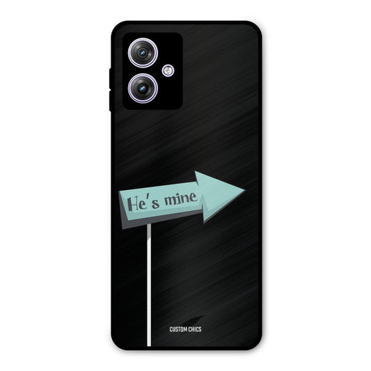 He Is Mine Moto G54 Mobile Back Cover - Cute PrintShield Case