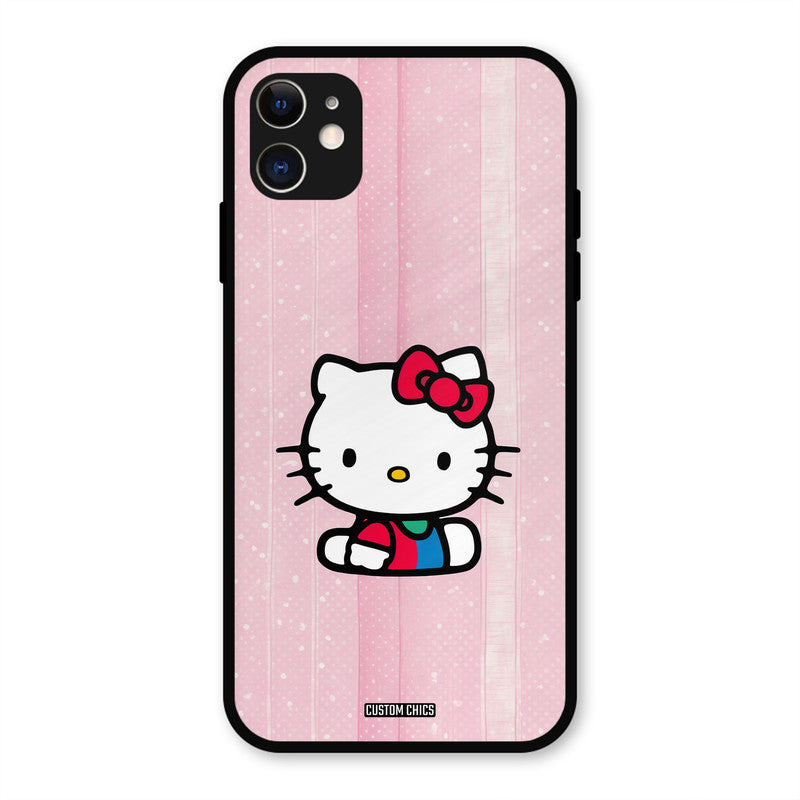 Helo Cute Kitten iPhone 11 Mobile Back Cover - Cute PrintShield Case