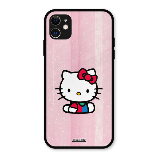 Helo Cute Kitten iPhone 11 Mobile Back Cover - Cute PrintShield Case