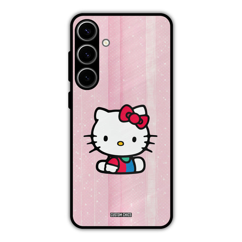 Helo Cute Kitten Samsung Galaxy S24 Plus Mobile Back Cover - Cute PrintShield Case