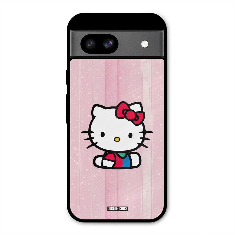 Helo Cute Kitten Google Pixel 8a Mobile Back Cover - Cute PrintShield Case