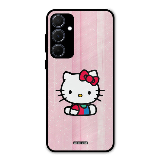 Helo Cute Kitten Samsung Galaxy A35 5G Mobile Back Cover - Cute PrintShield Case