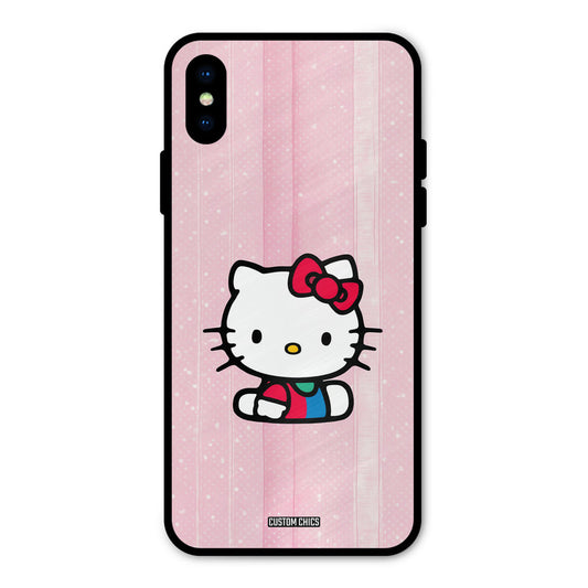 Helo Cute Kitten iPhone X Mobile Back Cover - Cute PrintShield Case