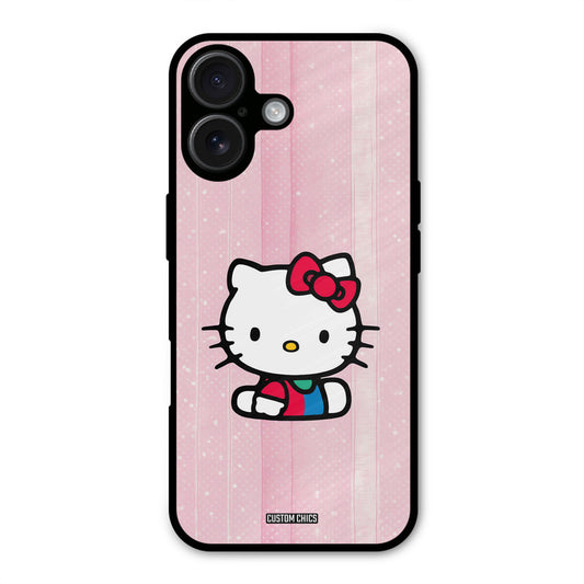 Helo Cute Kitten iPhone 16 Plus Mobile Back Cover - Cute PrintShield Case