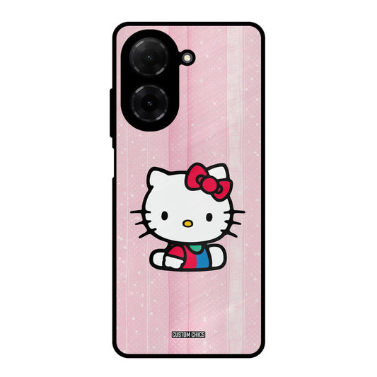 Helo Cute Kitten Poco C71 Mobile Back Cover - Cute PrintShield Case