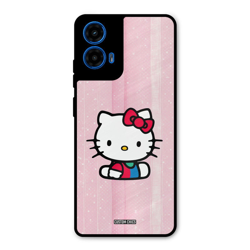 Helo Cute Kitten Moto G45 Mobile Back Cover - Cute PrintShield Case
