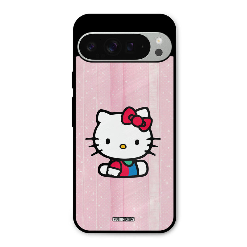 Helo Cute Kitten Google Pixel 9 Pro XL Mobile Back Cover - Cute PrintShield Case