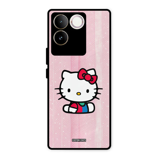 Helo Cute Kitten Vivo T2 Pro Mobile Back Cover - Cute PrintShield Case
