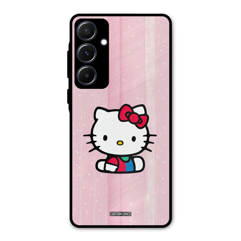 Helo Cute Kitten Samsung Galaxy A55 5G Mobile Back Cover - Cute PrintShield Case
