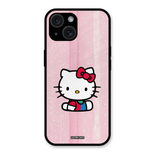Helo Cute Kitten iPhone 15 Plus Mobile Back Cover - Cute PrintShield Case