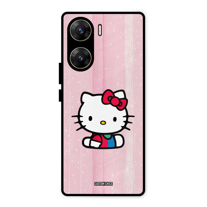 Helo Cute Kitten Vivo V29e Mobile Back Cover - Cute PrintShield Case