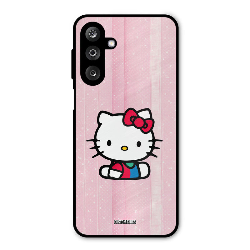 Helo Cute Kitten Samsung Galaxy M36 Mobile Back Cover - Cute PrintShield Case