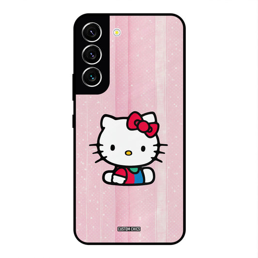 Helo Cute Kitten Samsung Galaxy S22 Mobile Back Cover - Cute PrintShield Case
