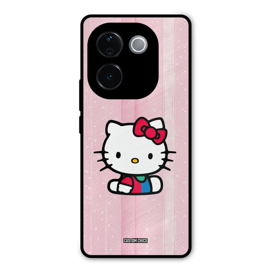 Helo Cute Kitten Vivo T3 Pro Mobile Back Cover - Cute PrintShield Case