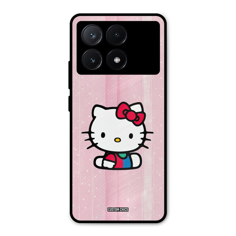 Helo Cute Kitten Poco X6 Pro Mobile Back Cover - Cute PrintShield Case